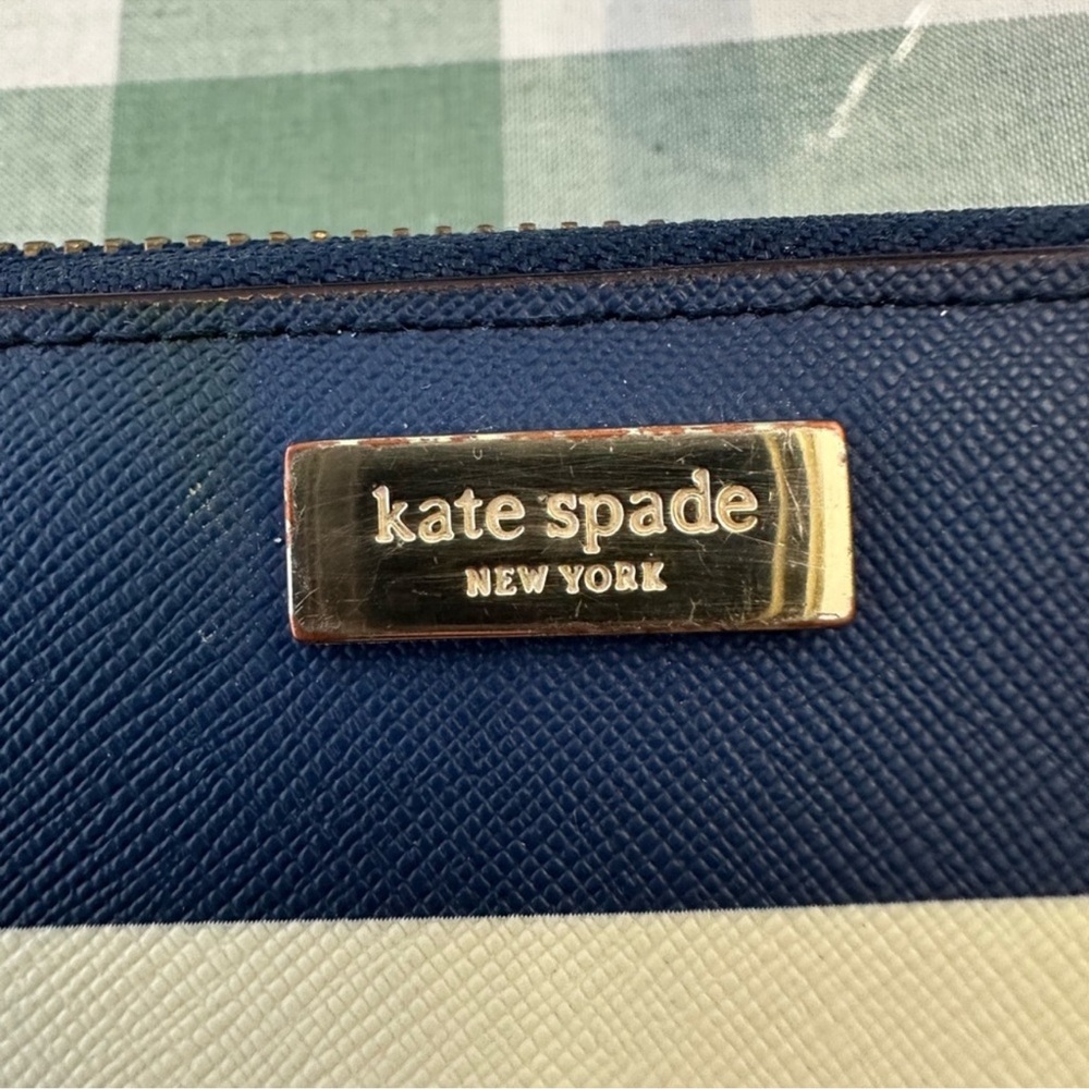 Kate Spade Laurel Way Neda Continental Striped Wallet - Picture 8 of 11